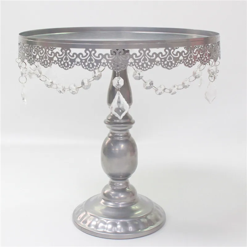 Silver 30cm height Золото цвета: белый, серебристый металлическая, для подставки для пирожных с украшением в виде кристаллов для искусственный цветок мяч Свадебный букет стойка для фруктов с плиты лоток подсвечник полки - Цвет: Silver 30cm height