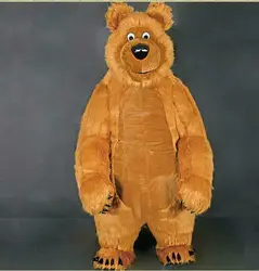 2,6 м надувной костюм «Маша и Медведь» костюм талисмана для взрослых маскарадный костюм наряды США
