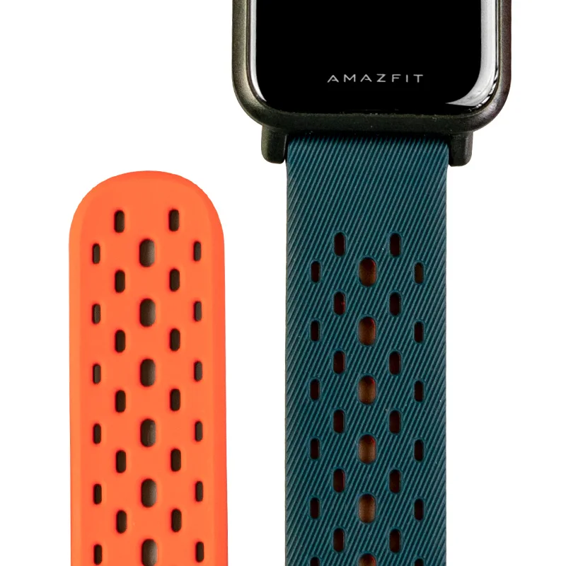 Amazfit Bip ремешок для часов спортивный удобный сменный TPE ремешок для Xiaomi Huami Amazfit Bip& Bip Lite Смарт-часы - Цвет: Dark blue
