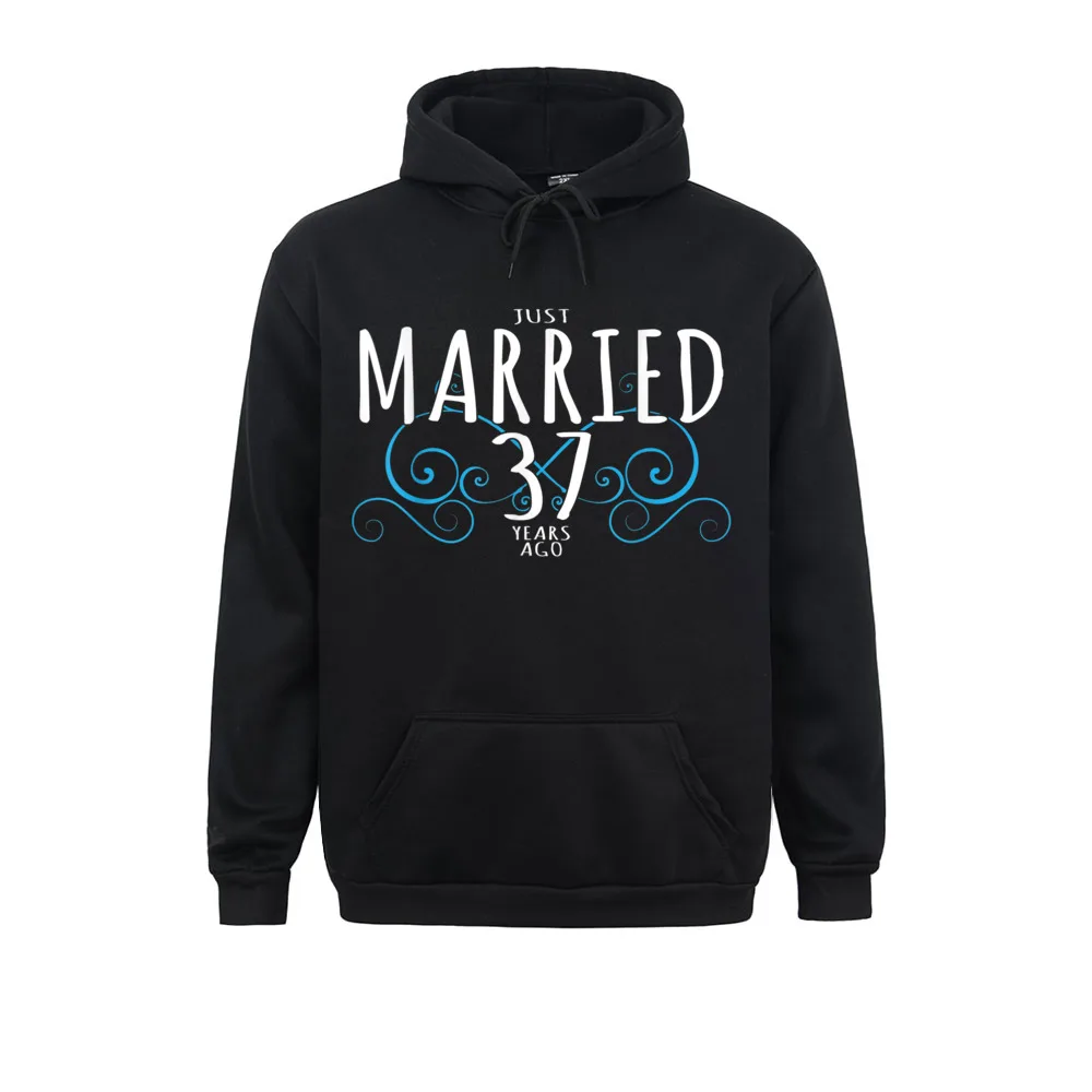 

Fashion 37th Anniversary Couple Design Just Married 37 Years Ago Design Sweatshirts Men's Hoodies Long Sleeve Hoods Lovers Day