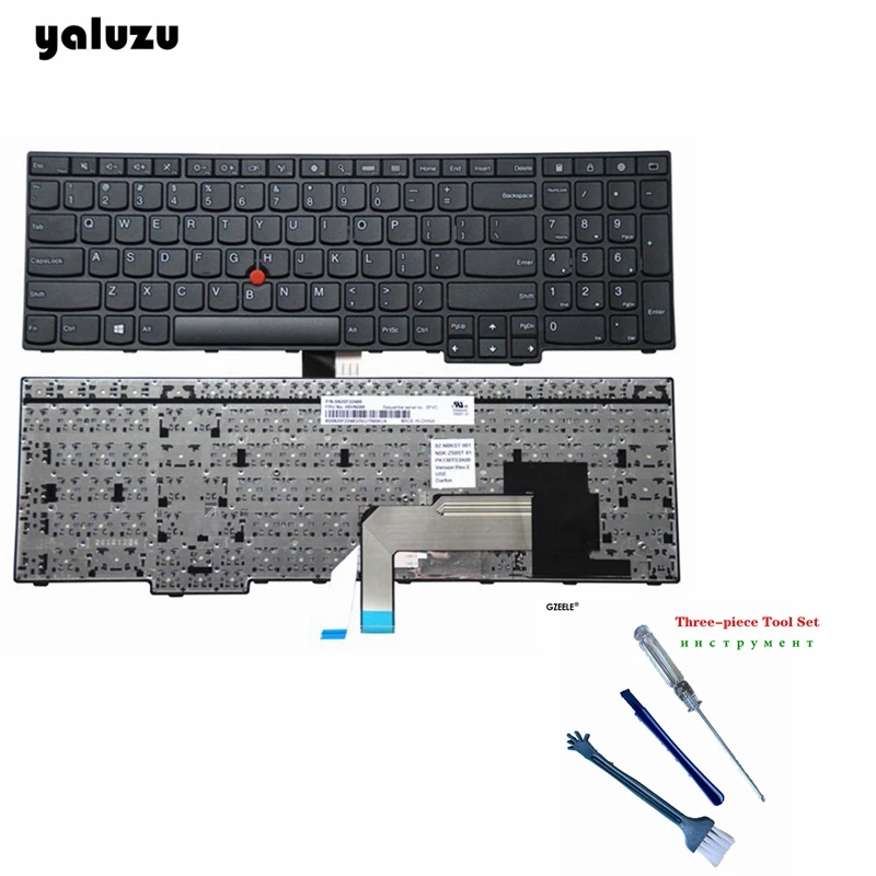 YALUZU Новая Клавиатура США для lenovo IBM Thinkpad E550 E550C E555 E560 E565 ноутбука на английском