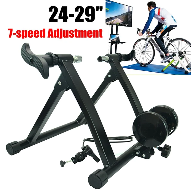 Rodillo de entrenamiento para bicicleta de montaña, resistencia portátil  para ejercicio en casa, soporte para bicicleta de carretera, 24-29 -  AliExpress