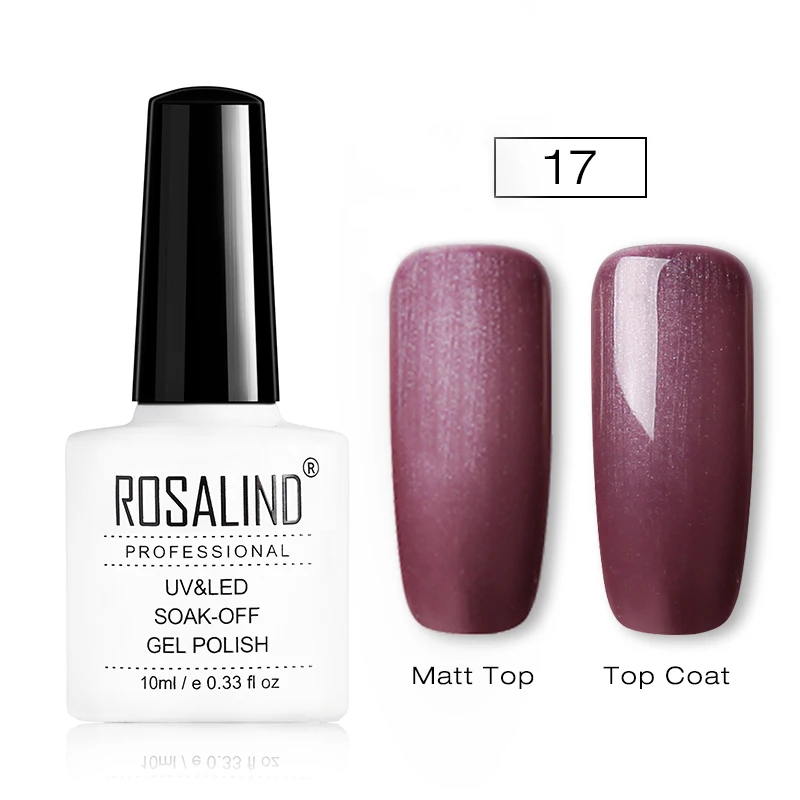 RD17 ROSALIND Гель-лак 1 шт. УФ-лак для ногтей Nagellak полуперманентный впитывающий Гель-лак для маникюра Гибридный Гвоздь Грунтовка Гель-лак для ногтей - Цвет: RD17