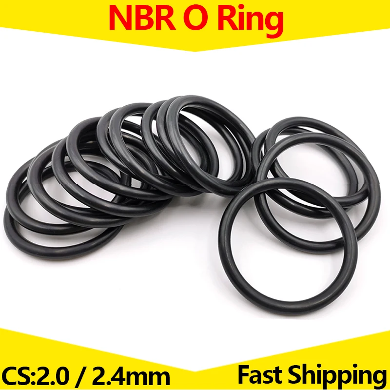 WD CS 2.0mm 2.4mm OD 6mm -180mm 니트릴 부타디엔 고무 NBR 씰링 링 수리 스켈레톤 오일 씰 개스킷, O 링 씰 와셔