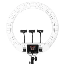 22 Polegada bi-color fotografia iluminação 100w led anel lâmpada luz com tripé yidoblo FD-640II photo studio luz suporte usb
