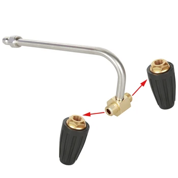 

4000PSI High Pressure Washer Double Rotating Turbo Nozzle 1/4" Quick Connect With An All Brass And Stainless Steel Construction