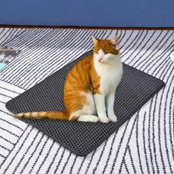 Складная подстилка для кошки с водонепроницаемым дном для домашних животных Нескользящая Туалетная Подушка двухслойный EVA кошачий