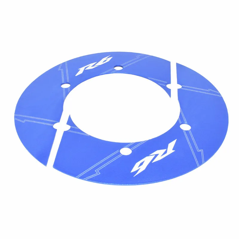 Blue Waase для Yamaha YZF R6 2006 2007 2008 2009 2010 2011 2012 2013 сзади колесная цепь Шестерни декоративное покрытие - Цвет: Blue