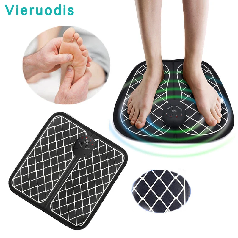 EMS Electric Foot Massager Cushion Feet Muscle Stimulator Foot Massage Mat Improve Blood Circulation Relieve Pain Health Care afbeelding