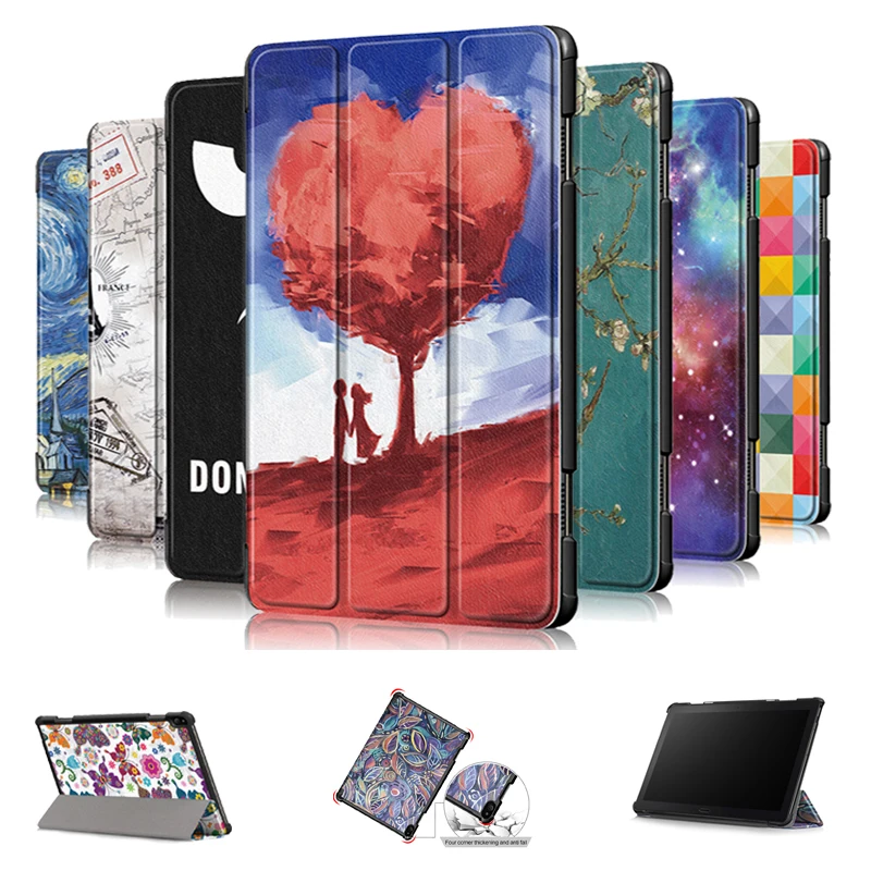 Flip PU Leather Stand Protective Cover Case Skin For 10.1'' Lenovo Tab P10 TB-X705F/L Tablet PC | Компьютеры и офис