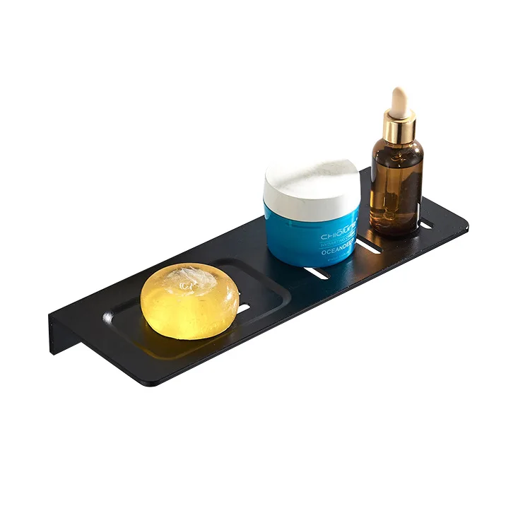 

Manufacturers Direct Selling 304 Alumimum Black And White with Pattern Rectangular Storage Shelf Multi-Specification Bathroom Si