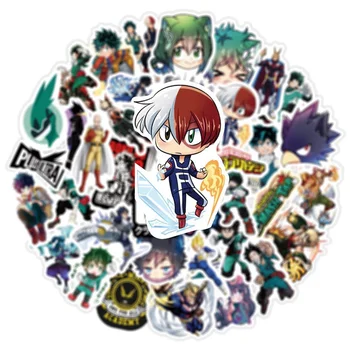 

50PCS Japan Anime My Hero Academy 2020 Stickers Decal For Snowboard Laptop Luggage Car Fridge DIY Styling Home Decor