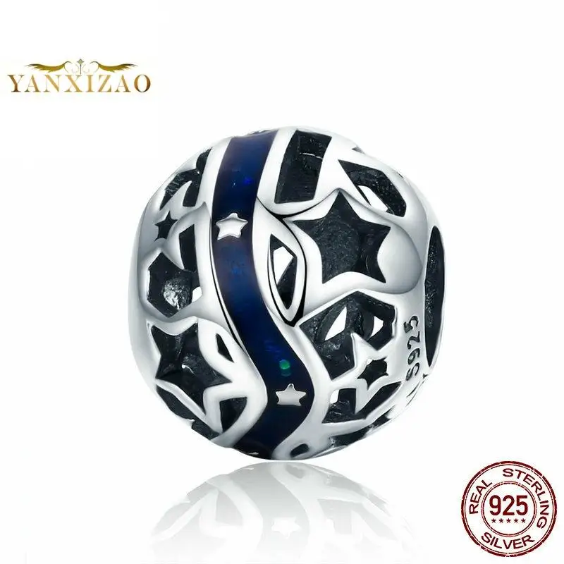 

Bright star river wholesale Diy 925 sterling silver original letter beads for jewelry making Fit pandora charm bracelet