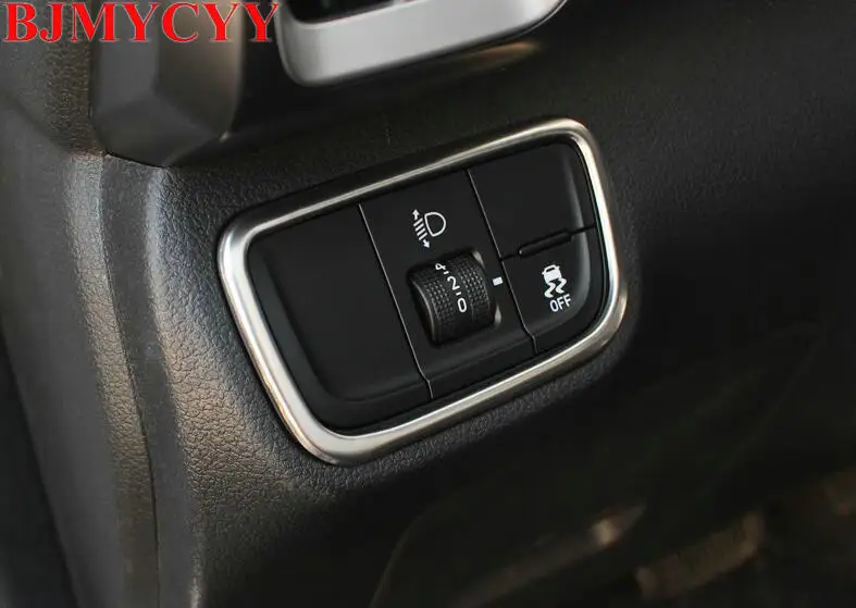 BJMYCYY новое поколение автомобильных фар переключатель из нержавеющей стали декоративная коробка для hyundai ix35