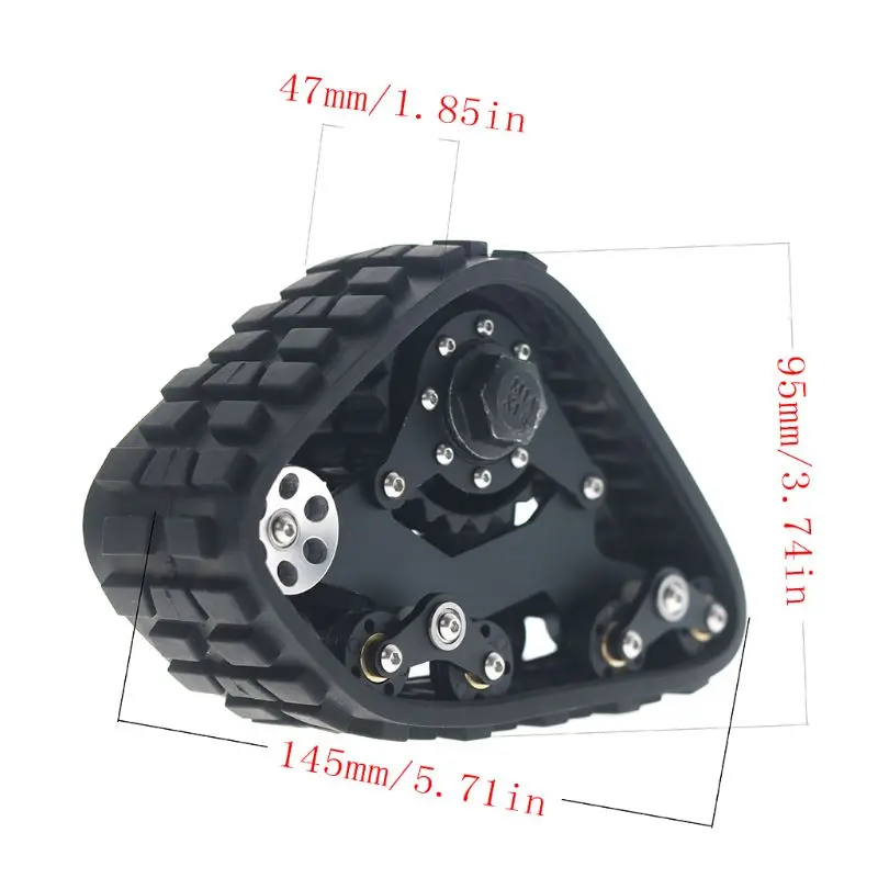 

2/4pcs RC Tracks Wheel Sandmobile Conversion Snow Tire Hex Set for 1/10 TRX4 Car 72XC