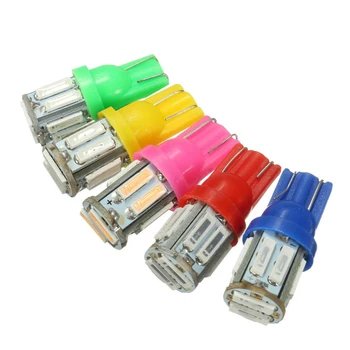 

Vehemo T10 Rear Car Wedge Light Beads Car Side Light Durable Car Dashboard Light Parking Tail Auto