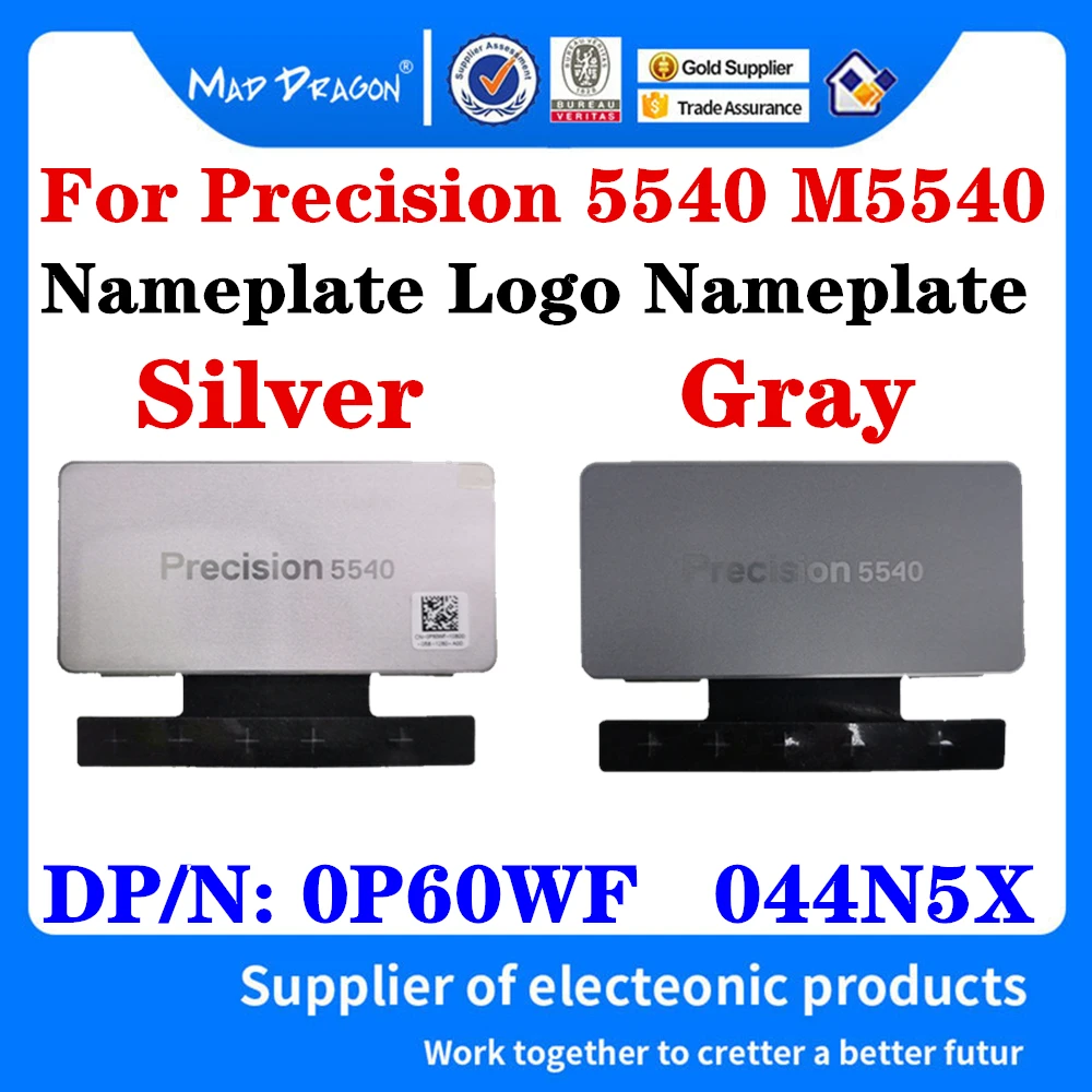 

Новая Оригинальная Нижняя крышка ноутбука P60WF 0P60WF 44N5X 044N5X для Precision 5540 M5540, табличка с логотипом, серебристый/серый