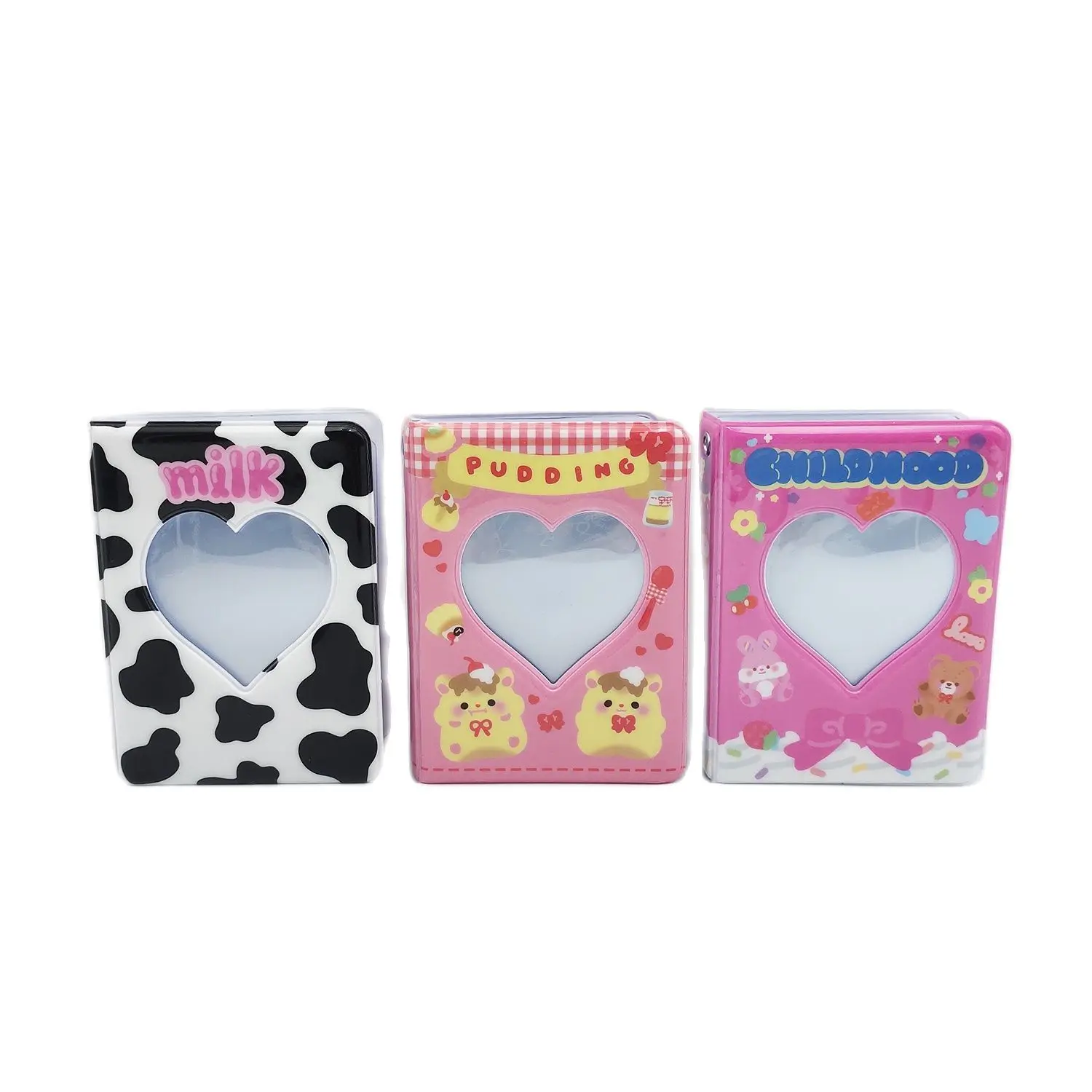 Love Heart Cake Album Fotografico Instax Instant Mini 3 Pollici Pvc 40 Pocket Cow Picture Storage Book Album De Photos