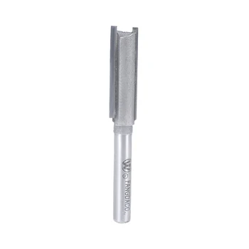 

uxcell Router Bit 1/4 Shank 3/8 inch Cutting Dia. 2 Straight Flutes HSS for Woodworking Milling Cutter Tool