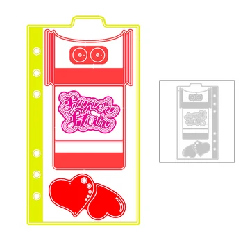 

2020 New Valentine Heart Envelope Word STAR Cutting Dies For DIY Cut Making Paper Card Scrapbooking Journal Photo Album no stamp