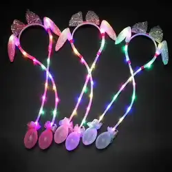 Chapeau de saut lumineux pour enfants et adultes, oreilles mignonnes, Flash, Airbag lumineux, jouets, nouveau, 2021 