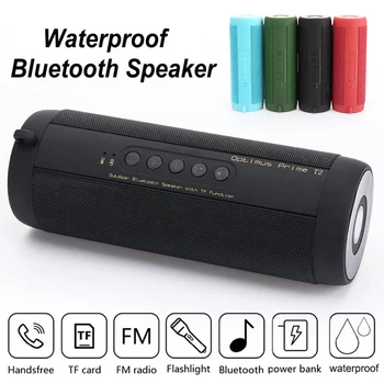 

T2 Portable Wireless Bluetooth Waterproof Outdoor Cycling Flashlight Speaker