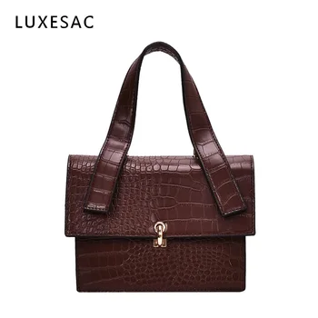

Vintage Alligator Pattern Luxury Handbags Women Bags Designer Bolsa Feminina Small Pu Leather Crossbody Bags for Women Sac Main