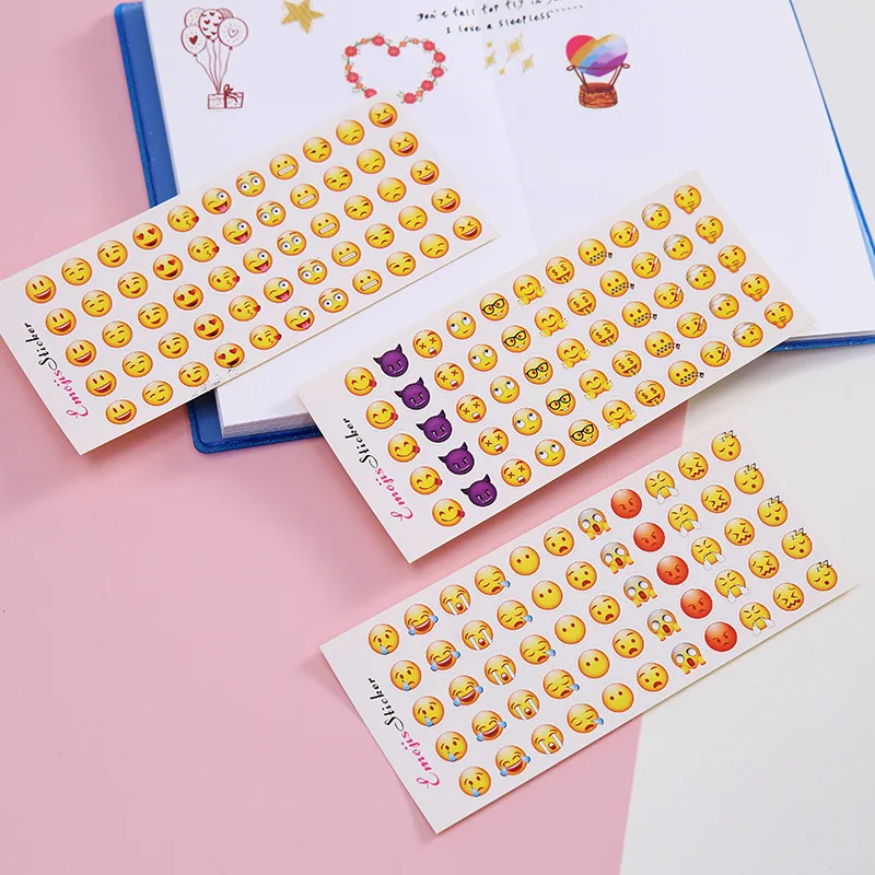

Creative 12 Expression Sticker Expression Sticker Mini Small Expression Mobile Phone Diary Decorative Stickers