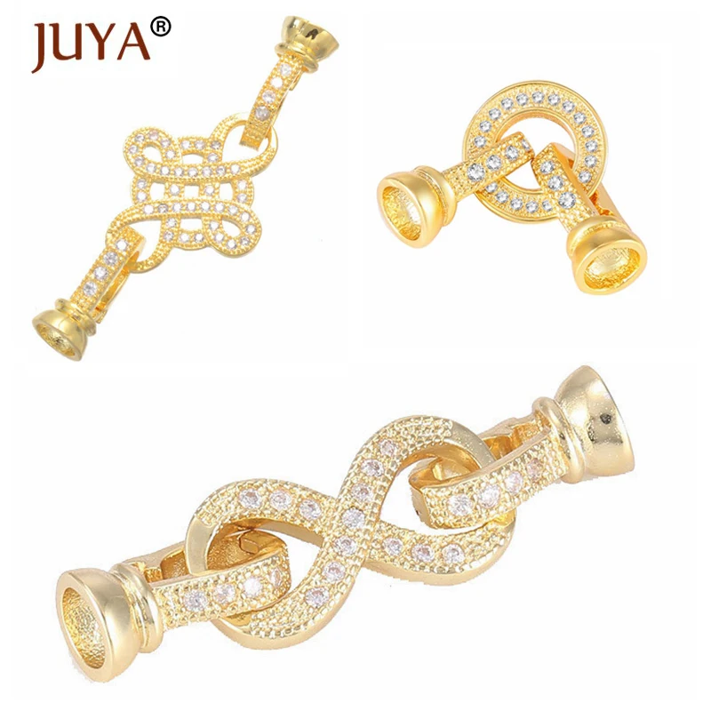 

JUYA 3 Types of Fashion Jewelry Clasps Hooks For DIY Beaded Bracelets Necklaces Jewelry Making Accessories
