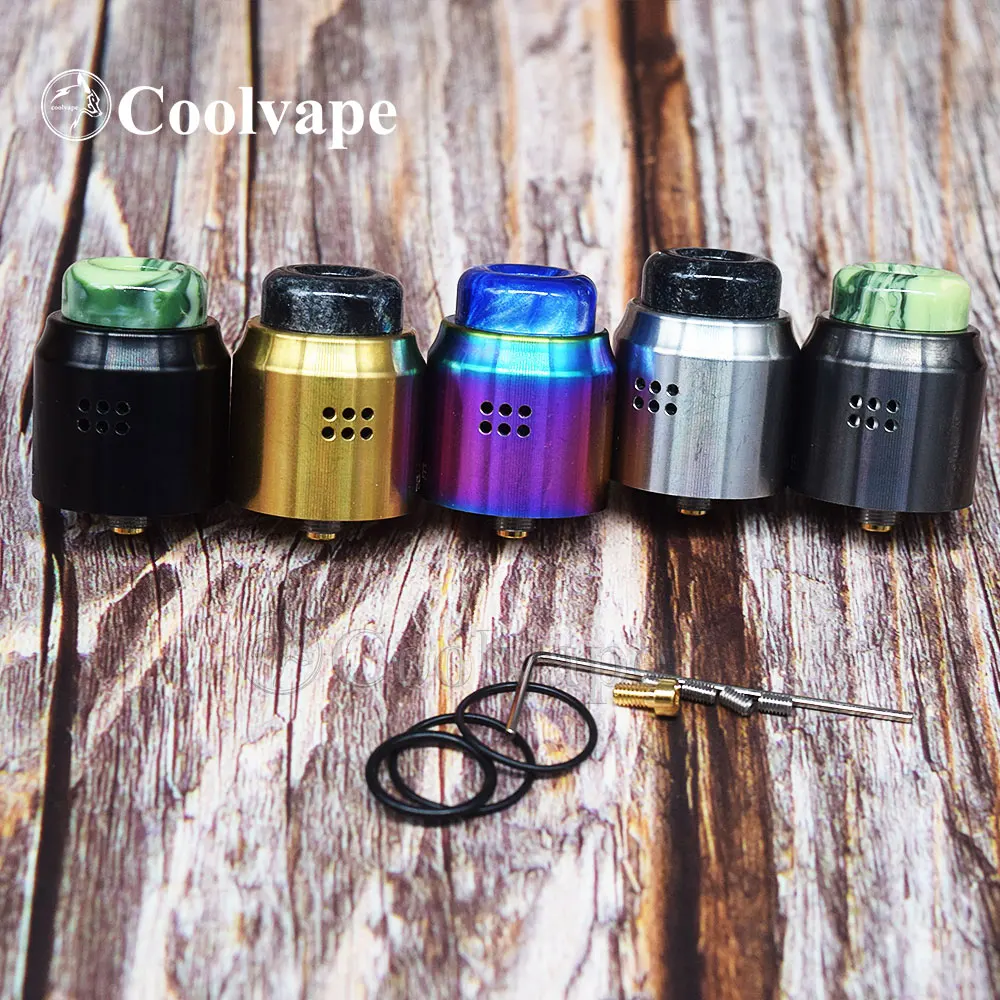 

Wolf Coolvape recurve rda dual 24mm 316 SS rebuilding vape tank vaporizer atomizer for 510 mech mods vs goon rda Apocalypse rda