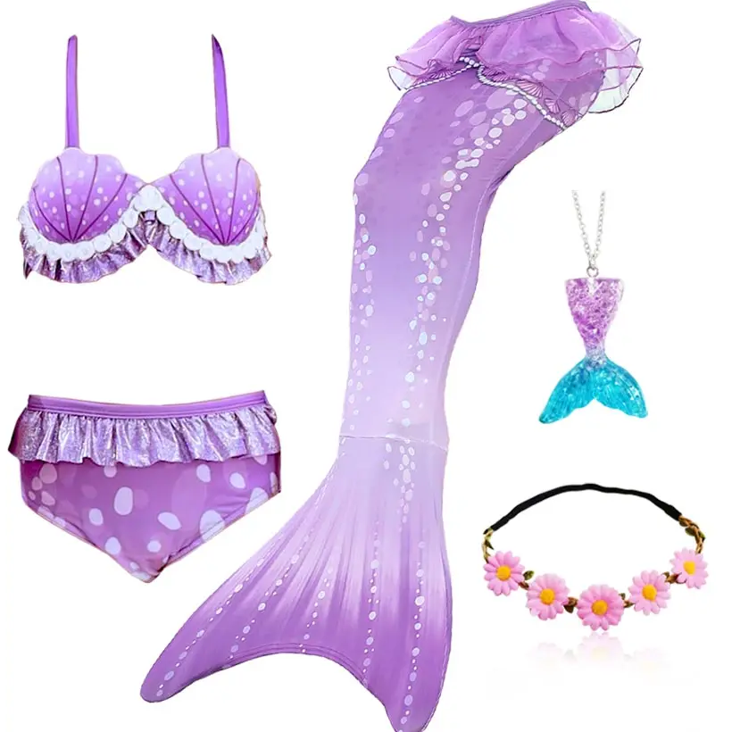 Little Mermaid Tails Cosplay Costume Kids Set