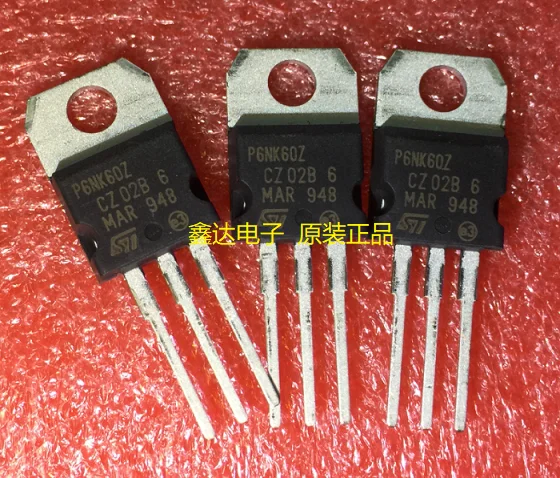 10 шт./лот P6NK60Z STP6NK60Z 6A/600V TO-220