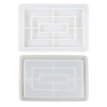 

10 Inch DIY Large Rectangle Plate Resin Casting Molds Jewelry Plate Dish Silicone Molds Epoxy Resin Storage Dishes Molds