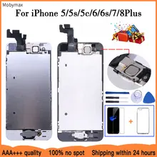 Дисплейный модуль для iPhone 5, 5C, 5S, SE, 6, 7, 8, 8 Plus; чёрный/белый Дисплейный модуль для iPhone 5, 5C, 5S, SE, 6, 7, 8, 8 Plus; чёрный/белый