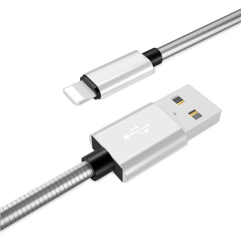 NOHON type C USB кабель lightning Кабель для быстрой зарядки для iPhone XR X XS MAS Micro Phone зарядное устройство из нержавеющей стали металлический шнур для передачи данных