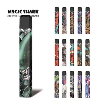 

Magic Shark Monsters Cat Fish Dog Pirate Skull Stereo PVC Ultra Thin Film Cover Pod Case Sticker For OVNS W01