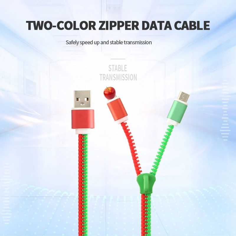 2 em 1 linha de dados do telefone celular do zíper para o iphone 12 11 pro cabo de carregamento rápido do telefone móvel para o telefone android cabo