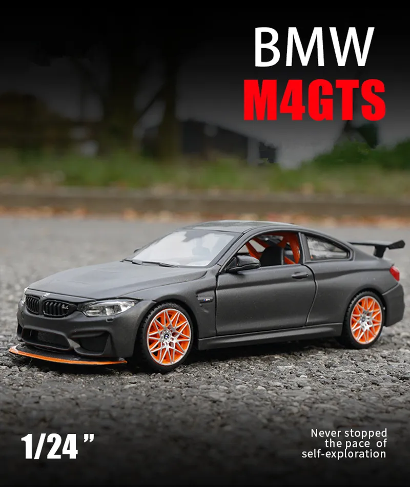 orange Maisto 1:24 BMW M4 gts RACING SPORTS CAR MODEL Alliage garçons véhicules jouets 
