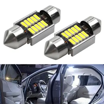 

10pcs/set DC 12V LED Reading Panel Adapters SMD 5050 White Car Interior Dome Light plug & play Car Interior lights