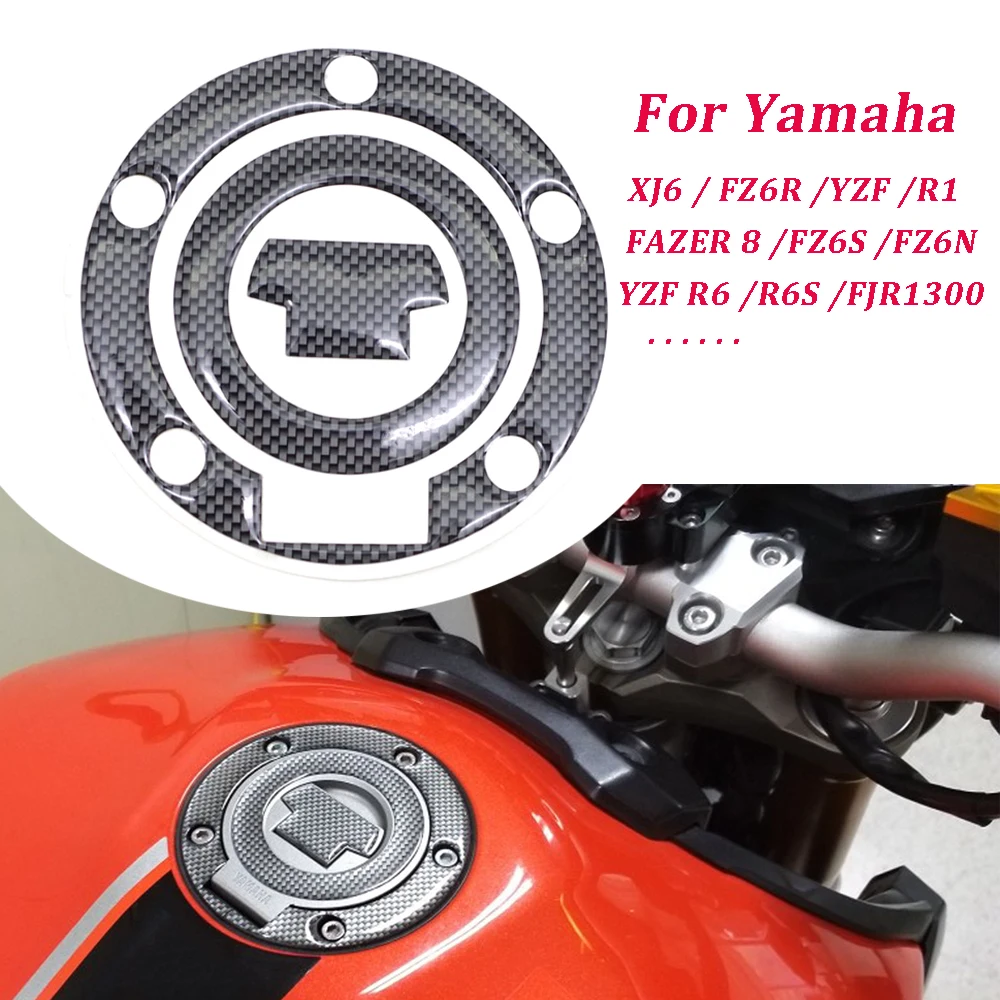 Углеродное волокно 3D защитная накладка на бак мотоцикла Стикеры для YAMAHA FZ1S FZ8 FAZER 8 FZ6S FZ6N XJ6 FZ6R YZF R1 YZF R6 R6S FJR1300