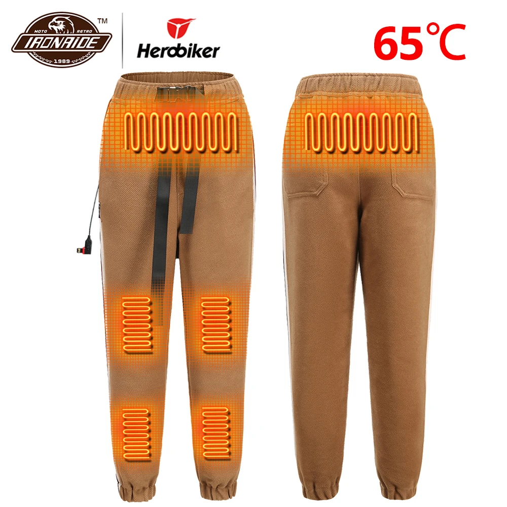 2020 New 65℃ Winter Motorcycle Heated Pants Men Women Electric  USB Heating Trousers Insulated Heating Pants XS-4XL 4 Colour