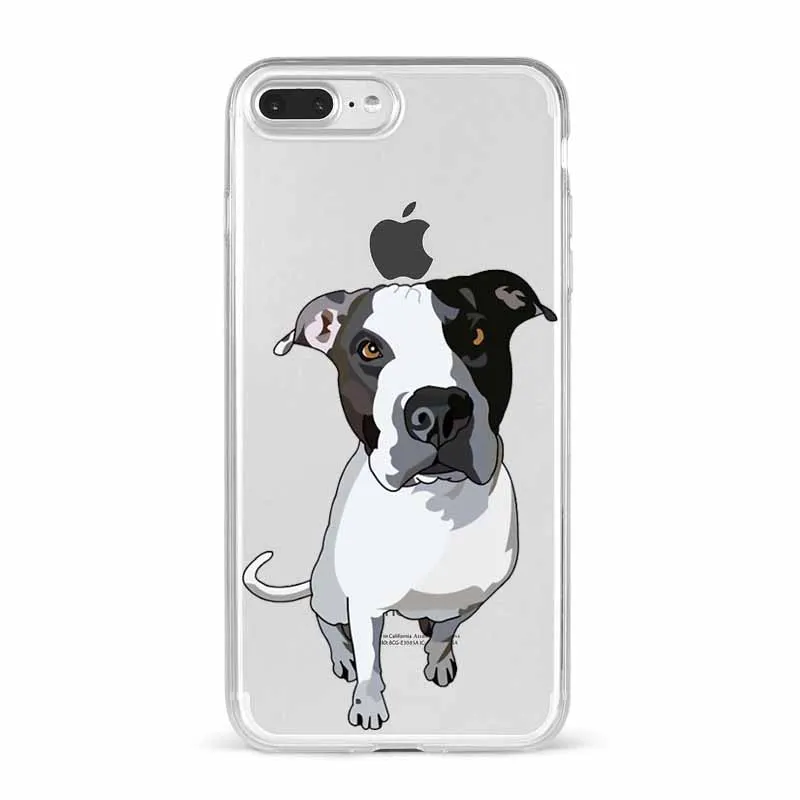 Питомец питбуль питомец из силикона Suave TPU чехол Капа Do Telefone para o iphone 11 11PRO 11PROMAX X XR XSMAX 6 7 8 Plus 5