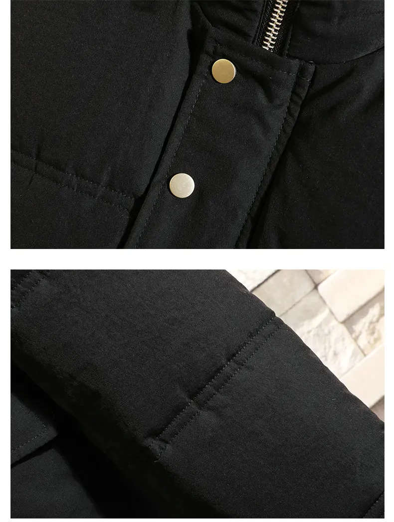 Высококачественная повседневная мужская куртка военная куртка в стиле хип-хоп мужские теплые пальто Зимняя мужская верхняя одежда осеннее пальто M~ 4XL