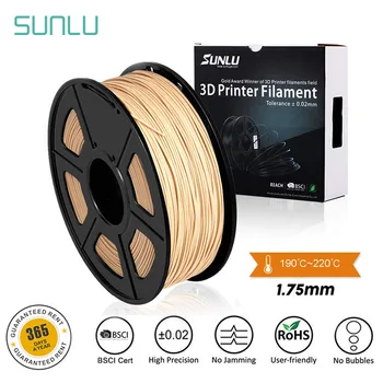 

SUNLU 3D Filament 1.75mm Wood PLA 3d Printer Filament Close to Wood Effect 1kg Plastic 3D Printing Materials fast shipping