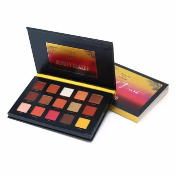 

BEAUTY GLAZED 15 Colors Eye Shadow Palette Pressed Highlighter Powder Make Up Sunset Glitter Eyeshadow Pallete Cosmetics Beauty