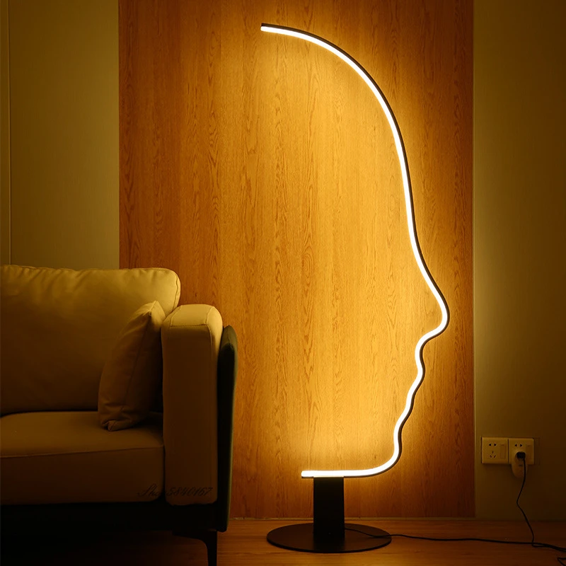 Italiaanse Designer Led Floor Light Creatieve Menselijk Gezicht Staande Lamp  Voor Woonkamer Decor Bed Kamer Lichten Persoonlijkheid Vloer Lampen|Vloerlampen|  - AliExpress