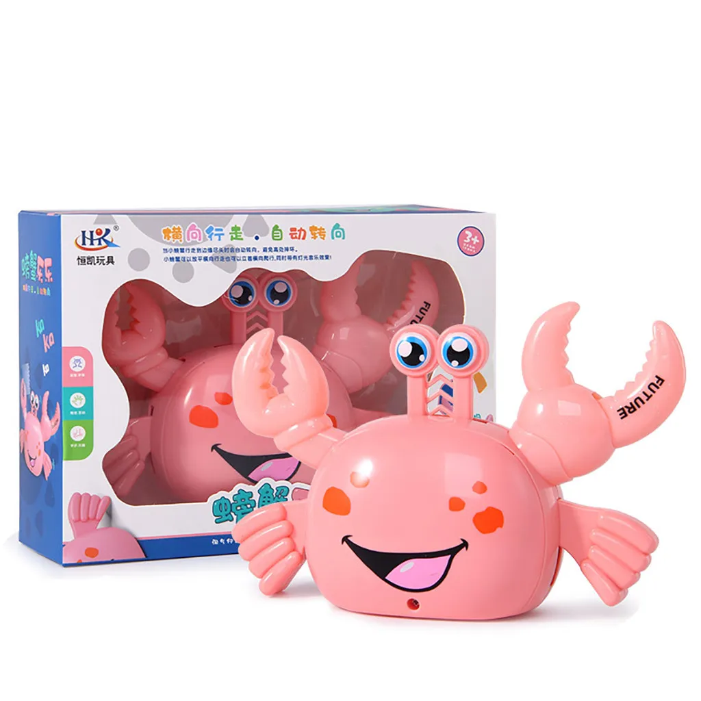 Игрушки Для Детей новинка Игрушки Люминесцентная универсальная электрическая головоломка в форме краба игрушка Для Детей Детские Игрушки Для Детей