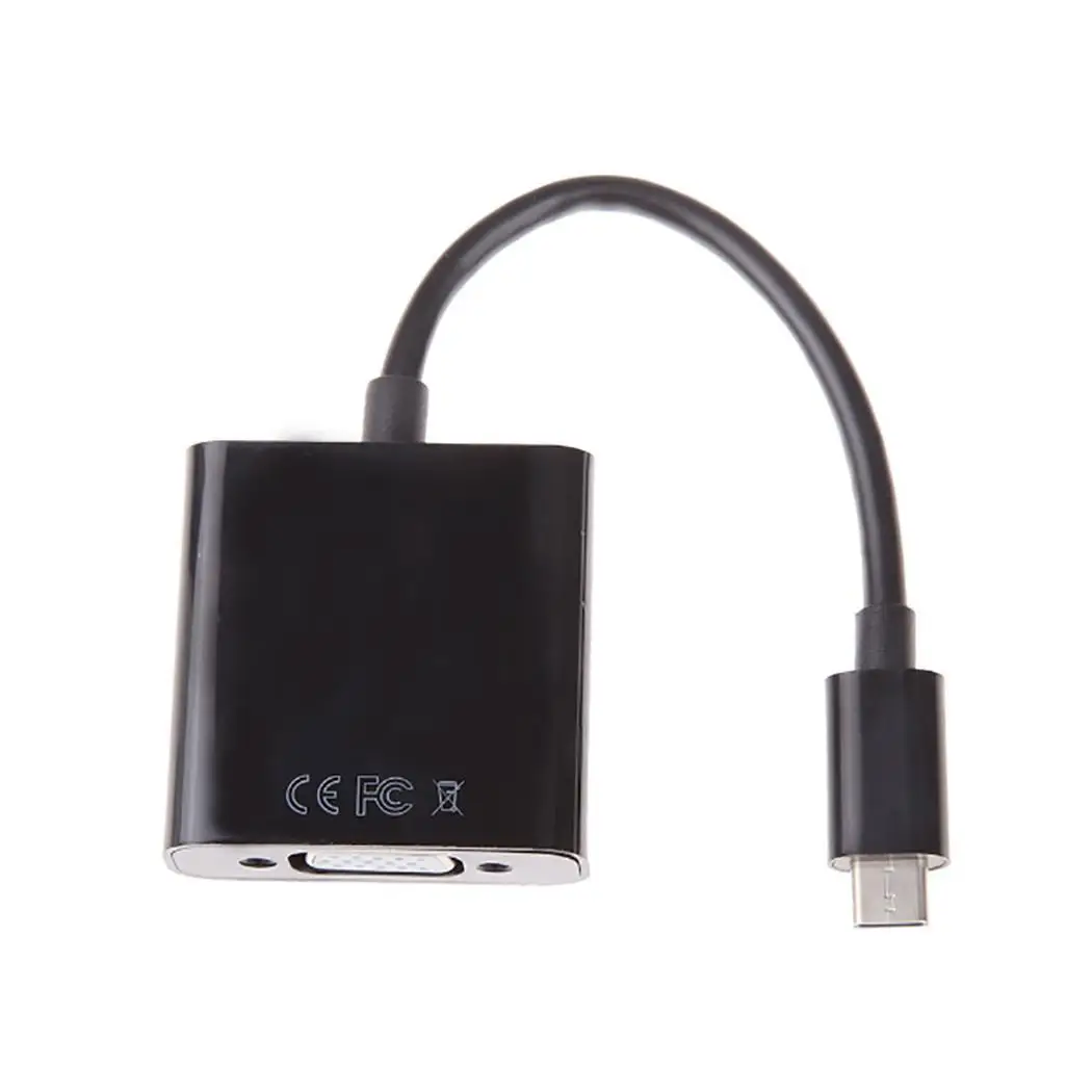 Тип C к VGA адаптер usb-кабель C и разъемом типа «мама» VGA для Macbook