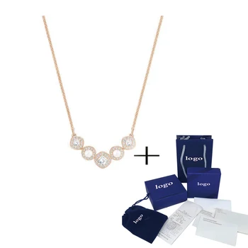 

SWA [New] ANGELIC MINA BEAR Fashion Elegant shiny crystal pearl necklace 5285207 female necklace is the best gift for girlfriend