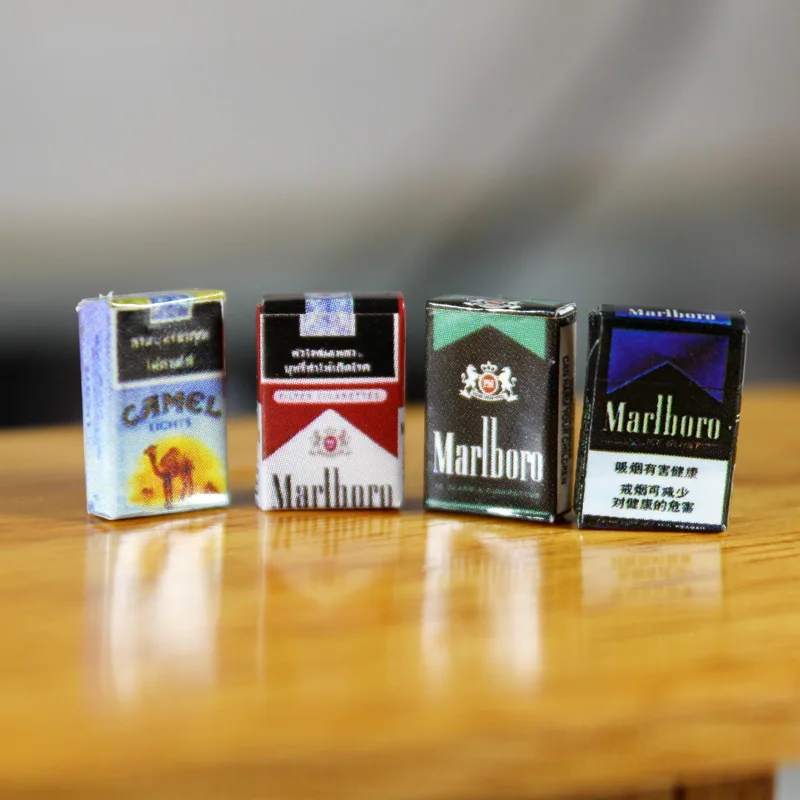 4PCS Cute Mini 1:12 Scale Miniature Dollhouse Cigarette Model Pretend Play BJD Doll House Decoration Accessorries 4 4PCS Cute Mini 1:12 Scale Miniature Dollhouse Cigarette Model Pretend Play BJD Doll House Decoration Accessorries 4